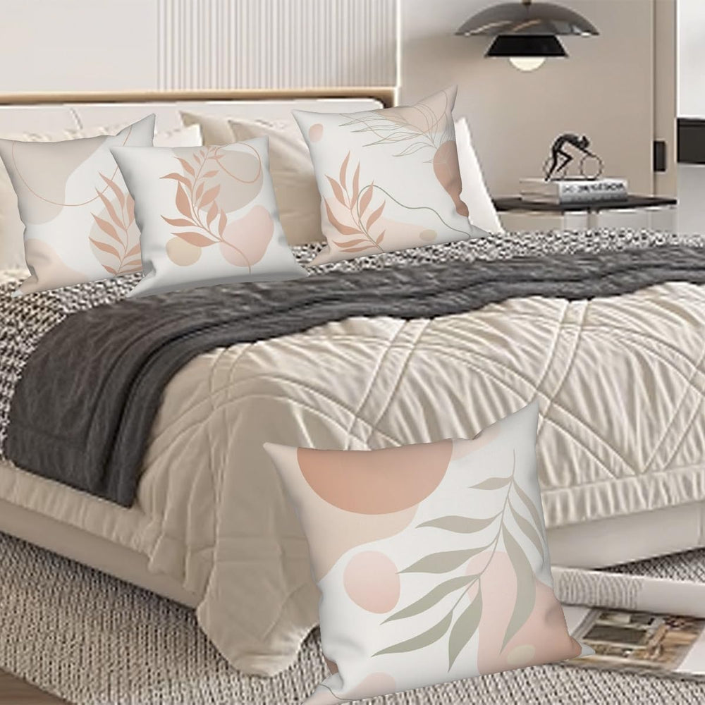 Abstract Boho Throw Pillow Covers 24"x24" Set of 4, Morden Minimali...