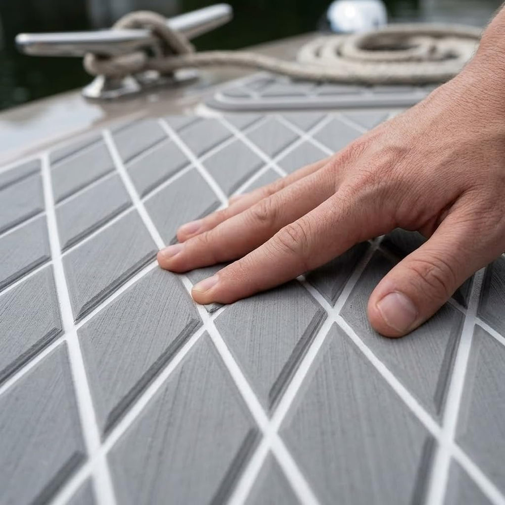FOCEAN Boat Flooring EVA Foam Boat Decking Marine Mat Non-Slip Self-Adhesive ...