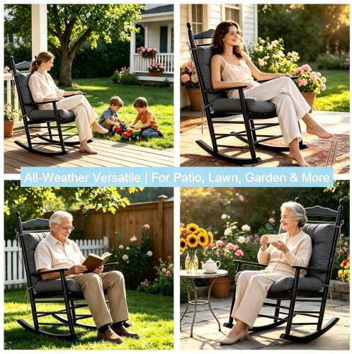 QILLOWAY Outdoor Chair Cushion for Patio Furniture, Waterproof Patio Cushions...