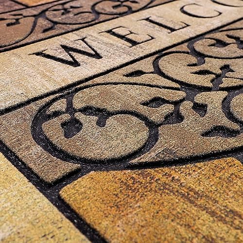 Durable Welcome Door Mats, 24"x36" Heavy-Duty Large Outdoor Mat for...