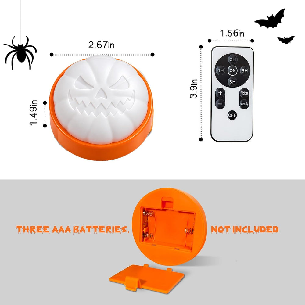Halloween Pumpkin Lights, LED Pumpkin Lights with Remote and Timer