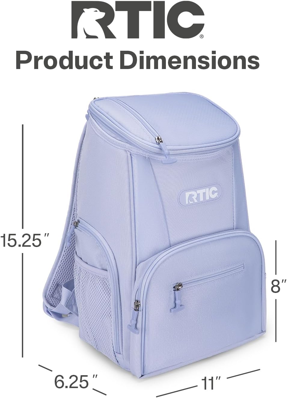 RTIC Lightweight Backpack Cooler Soft Insulated Portable Bag for Lunch, Beach...
