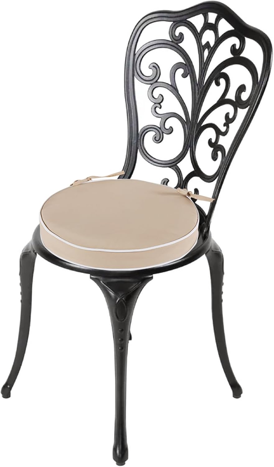 Outdoor Bistro Chair Cushions Set of 2, Waterproof 15 inch Round Seat Cushion...
