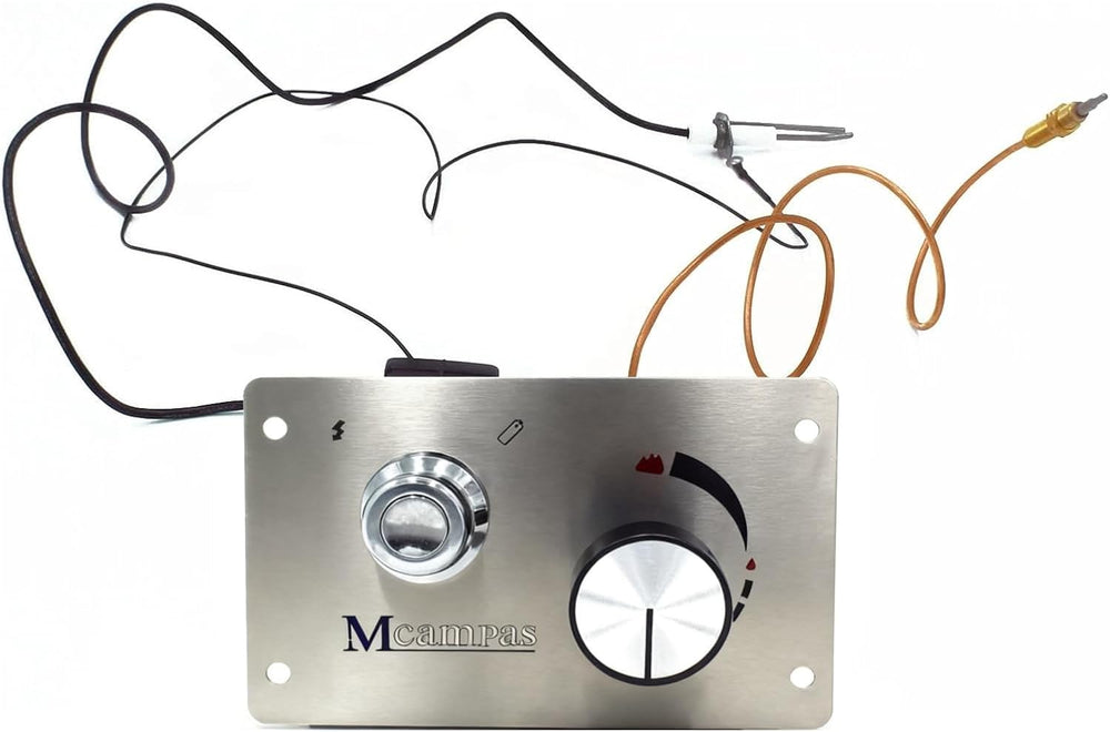 Fire Pit Burner Valve System Kit-Flame Failure Safety Valve & Push Button...