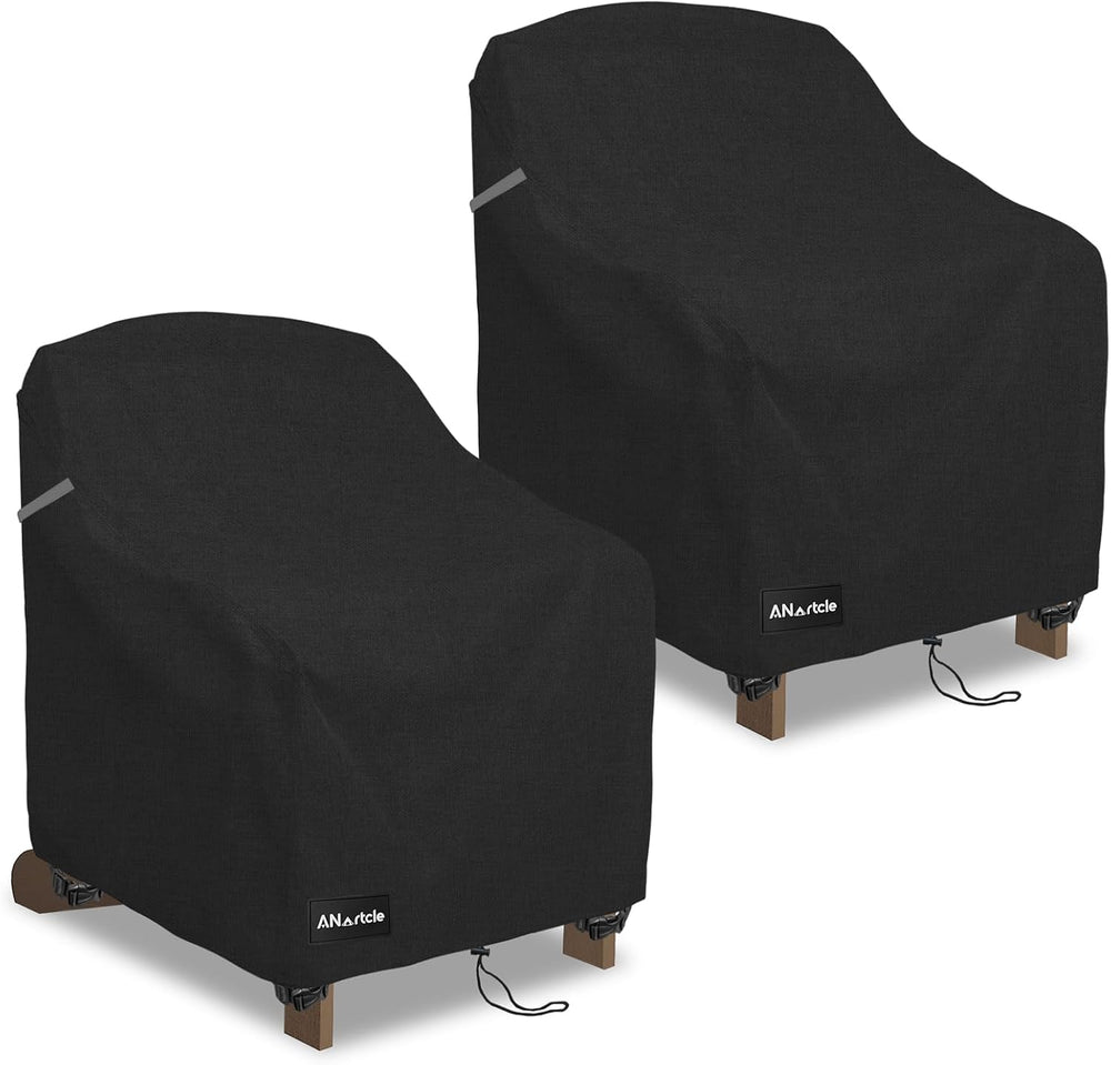ANartcle Patio Adirondack Chair Cover 2 Pack,600D Waterproof Heavy Duty Outdo...