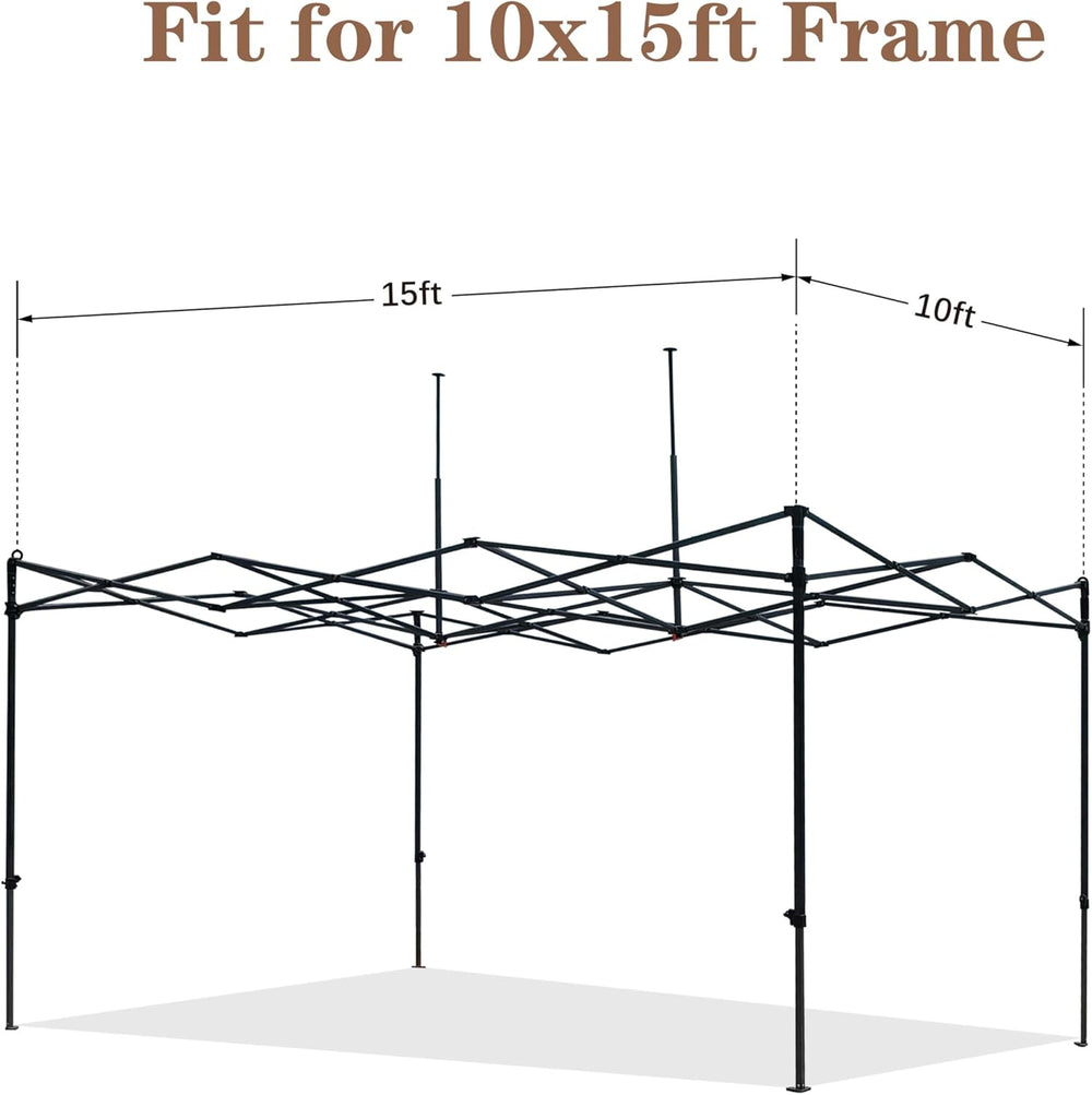 SCOCANOPY Red Commercial 10x15 Canopy Replacement Canopy Top