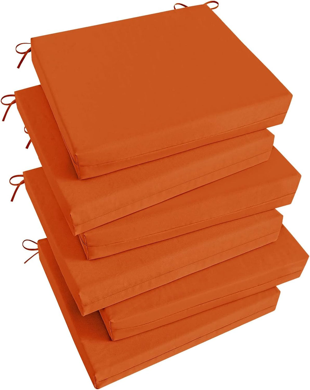 Basic Beyond Outdoor Chair Cushions Set of 6, Square Corner Outdoor Cushions ...