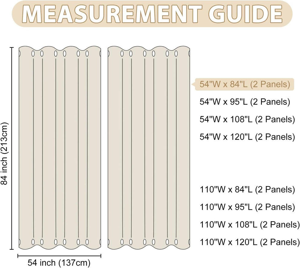 HDCAXKJ Waterproof Outdoor Curtains for Patio with Zipper Top & Bottom Gr...