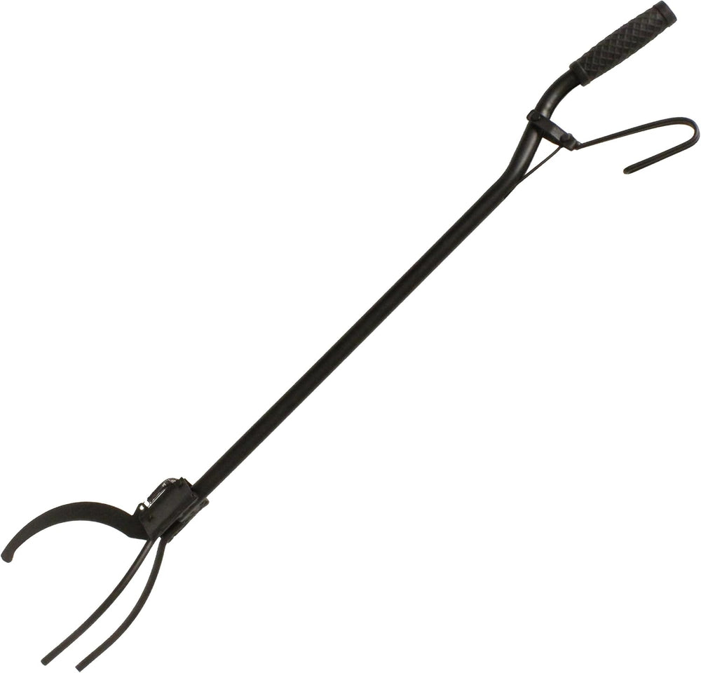 Redneck Convent Heavy-Duty Log Grabber Fire Tongs Poker Tool with Spring Hand...