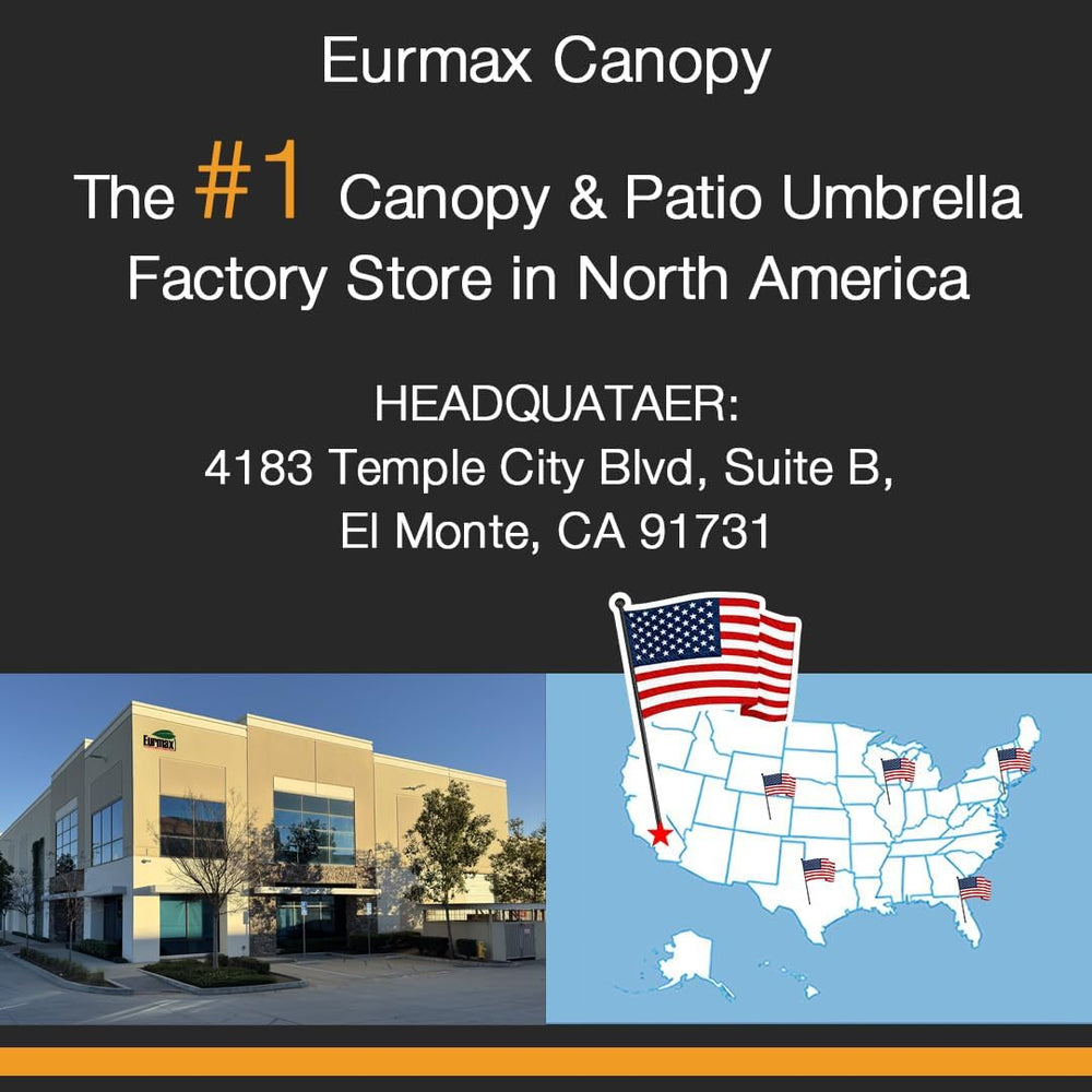 Eurmax USA 10x10 Pop Up Canopy Replacement Top,Universal Instant Canopy Cover...
