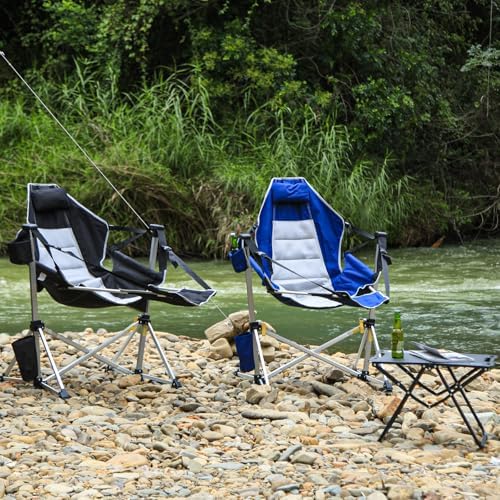 Romswi 2-Pack Aluminum Hammock Chair with Footrest, Oversized Portable Foldin...