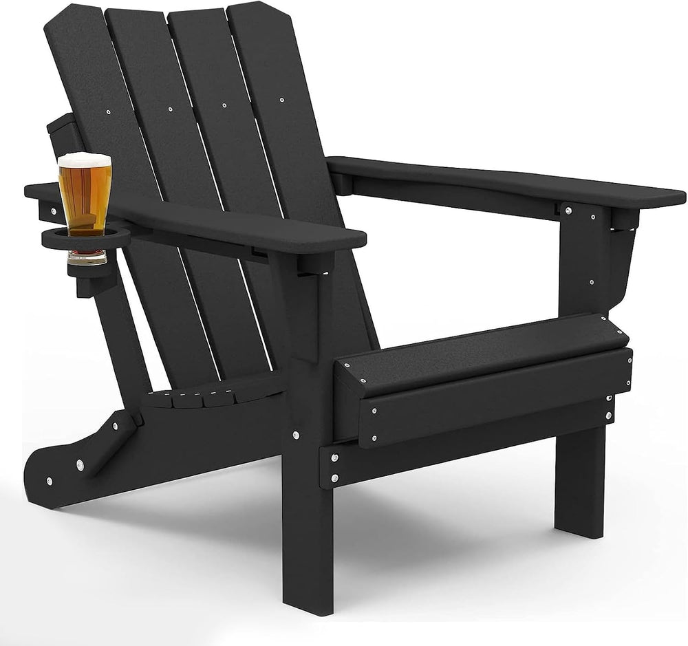 GARDENSTAR Adirondack Chair Oversized Folding Adirondack Chairs Recyclable HD...