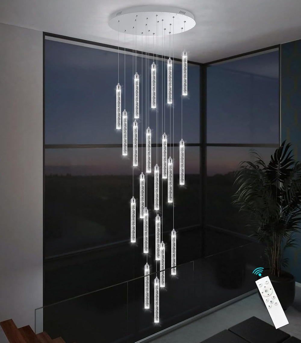20-Lights Chandelier LED Dimmable Chandeliers for Entryway Flush Mount Ceilin...