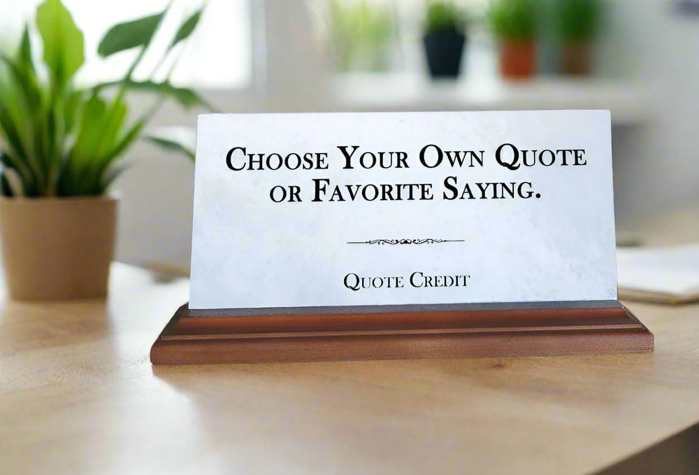 Custom Sign Plaque - Quote, Favorite Saying, Information, or Motto – Personal...