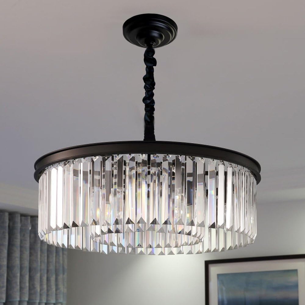 Crystal Chandeliers Modern Contemporary Ceiling Lights Fixtures Pendant Light...