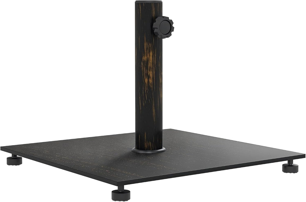 Outsunny Flat Patio Umbrella Base 29 lbs for 1.5"/1.9" Poles Bronze