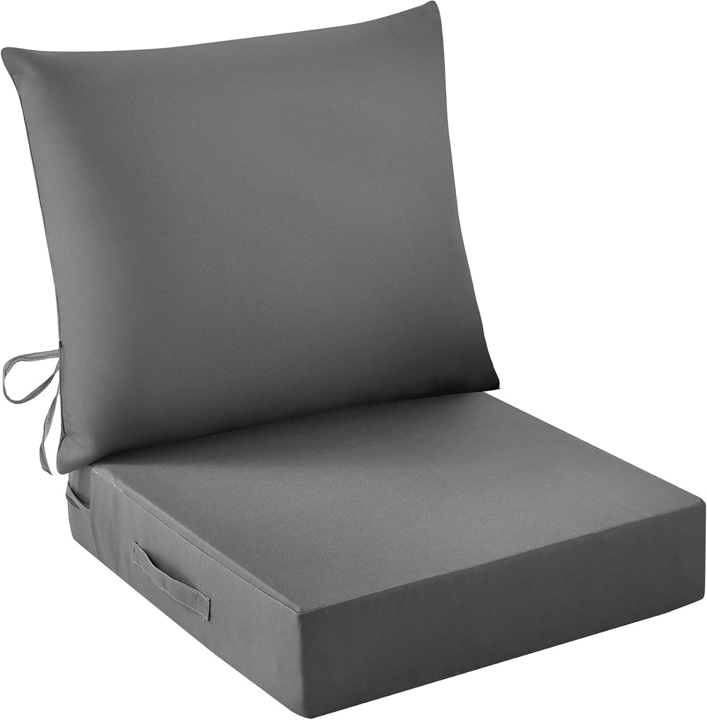 IASEAHK Outdoor Seat Cushion Set, Waterproof & Fade Resistant Patio Chair...