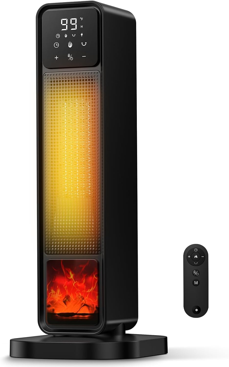 2026 New Space Heater, 1500W Portable Heater with Remote, Quiet Heating Elect...