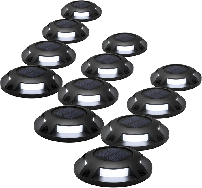 Home Zone Living 12PK Solar Deck Lights, Outdoor Dock and Driveway