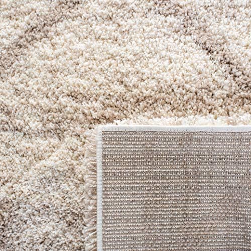 SAFAVIEH Hudson Shag Rug 10x14, Plush X-Large Multi Ivory & Beige SGH281H