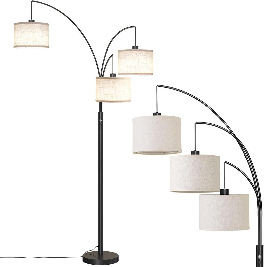 SUNMORY 3 Lights Floor Lamp for Living Room, 78" Tall Standing Lamp with...