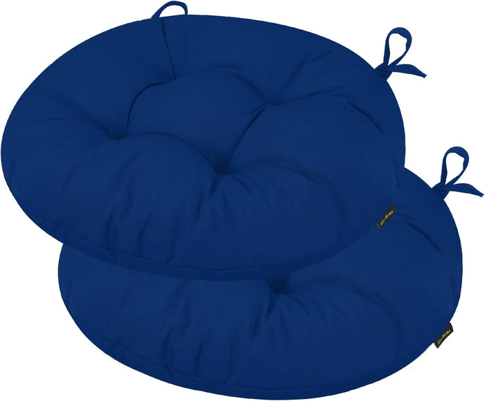 idee-home Outdoor Bistro Chair Cushions Set of 2, Round Seat Cushions