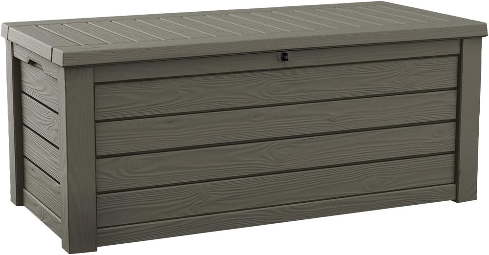 Keter Westwood 150 Gallon Resin Large Outdoor Storage Box for Patio Furniture...