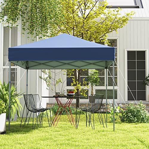 Tangkula 6.6x6.6 Ft Pop Up Canopy, 1 Person Instant Setup Canopy Tent with Ce...