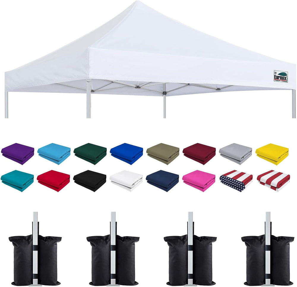Eurmax USA 10x10 Pop Up Canopy Replacement Top,Universal Instant Canopy Cover...