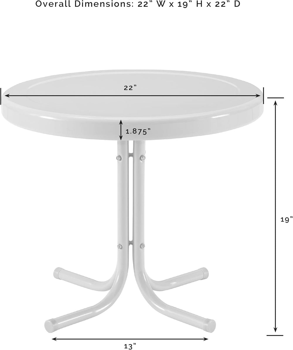 Crosley Furniture Griffith Retro Metal Outdoor Side Table
