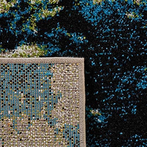 SAFAVIEH Glacier Collection X-Large Area Rug - 11' x 15', Navy & ...
