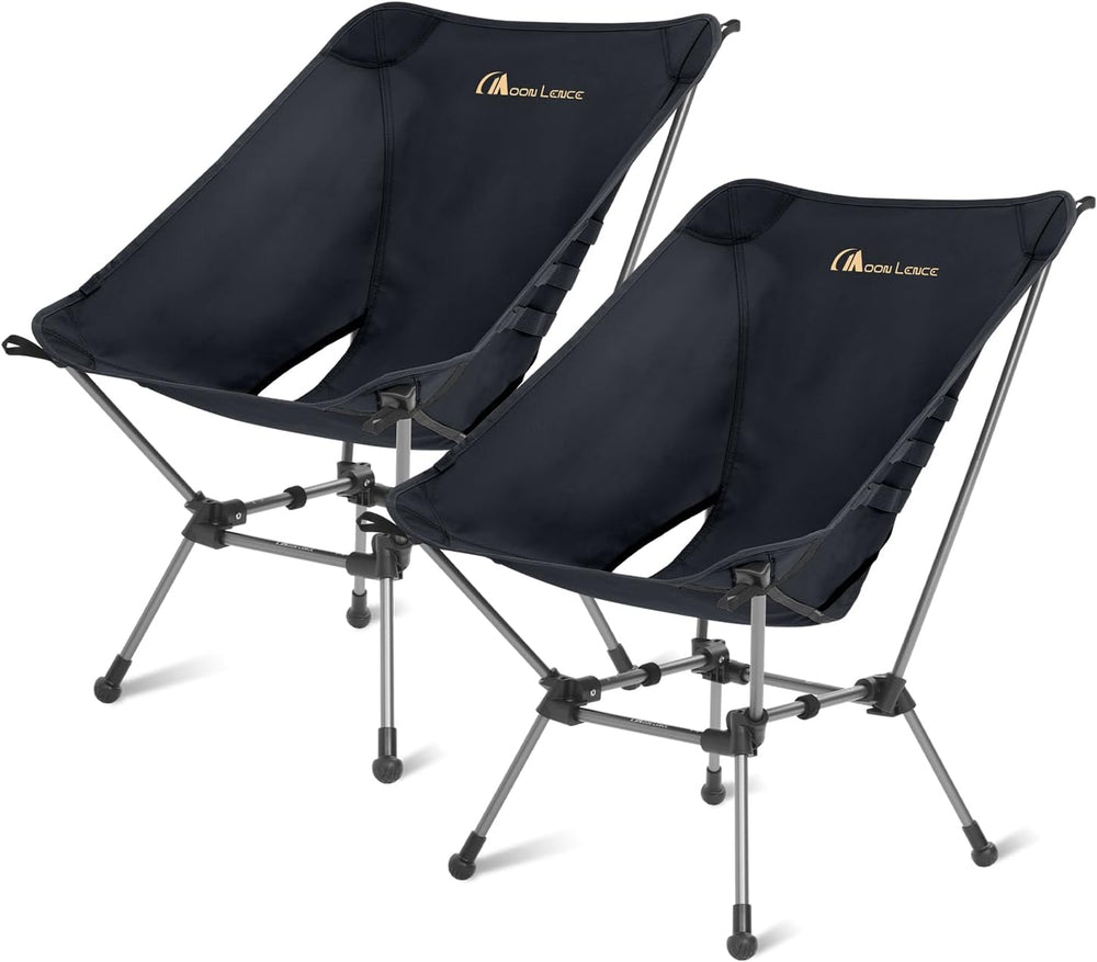 MOON LENCE Portable Camping Chair Plus, Larger & Roomier, Compact and Lig...