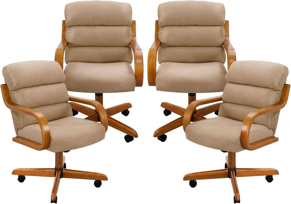 Chromcraft Douglas D9550 Swivel-Tilt Dining Chair - Chestnut - MAJ6-4pc