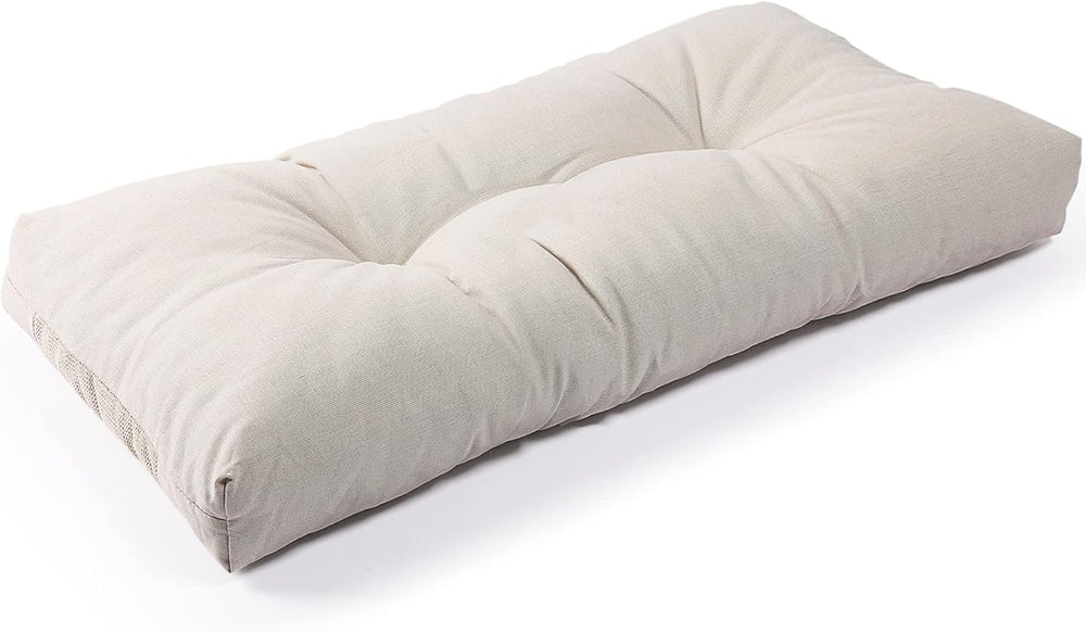 SUNROX LokGrip Non Slip Tufted Memory Foam Bench Cushion, FadeShield Water Re...