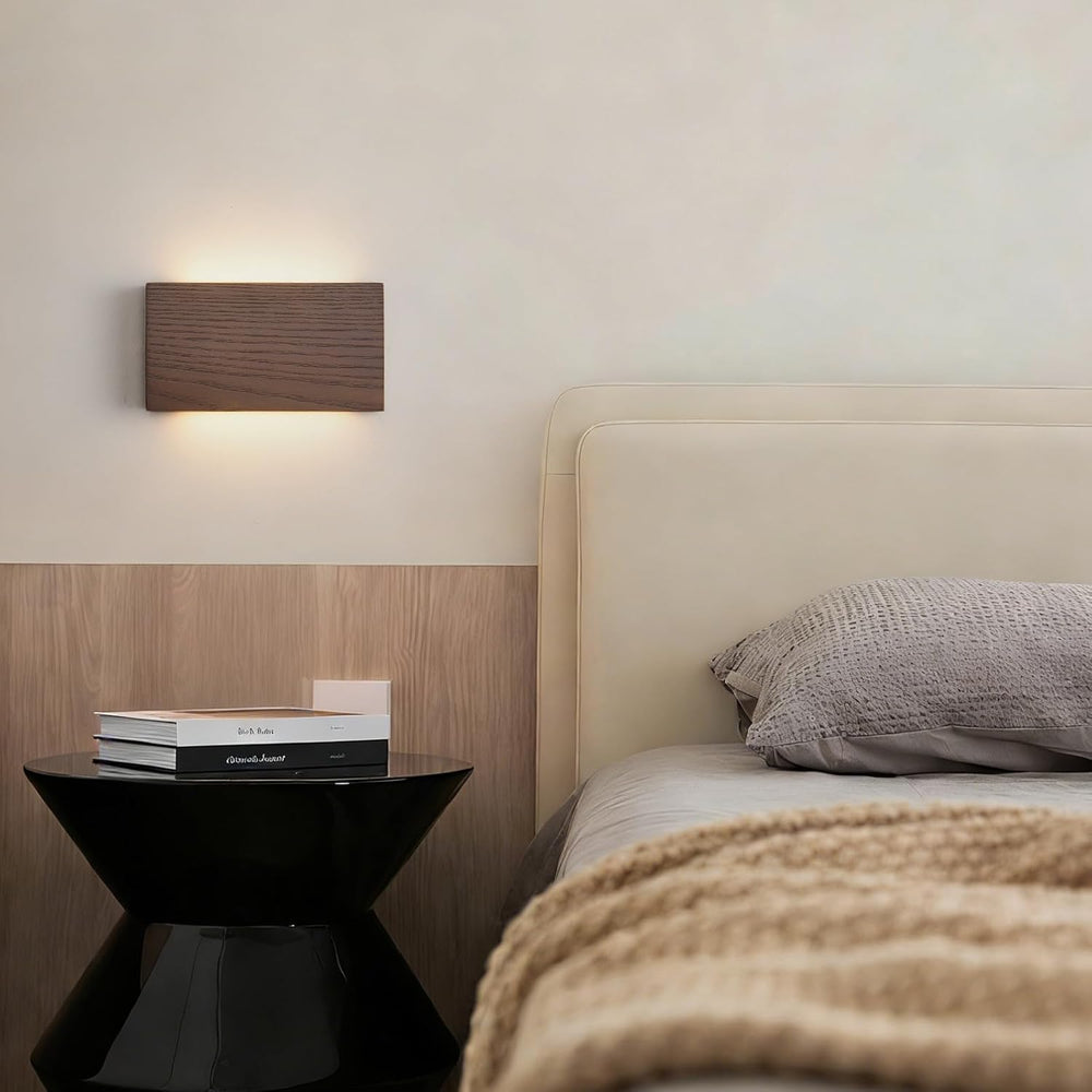 Wood Wall Sconce Indoor Wall Lights Hardwired 2 Pack Up and Down，wall Lights ...
