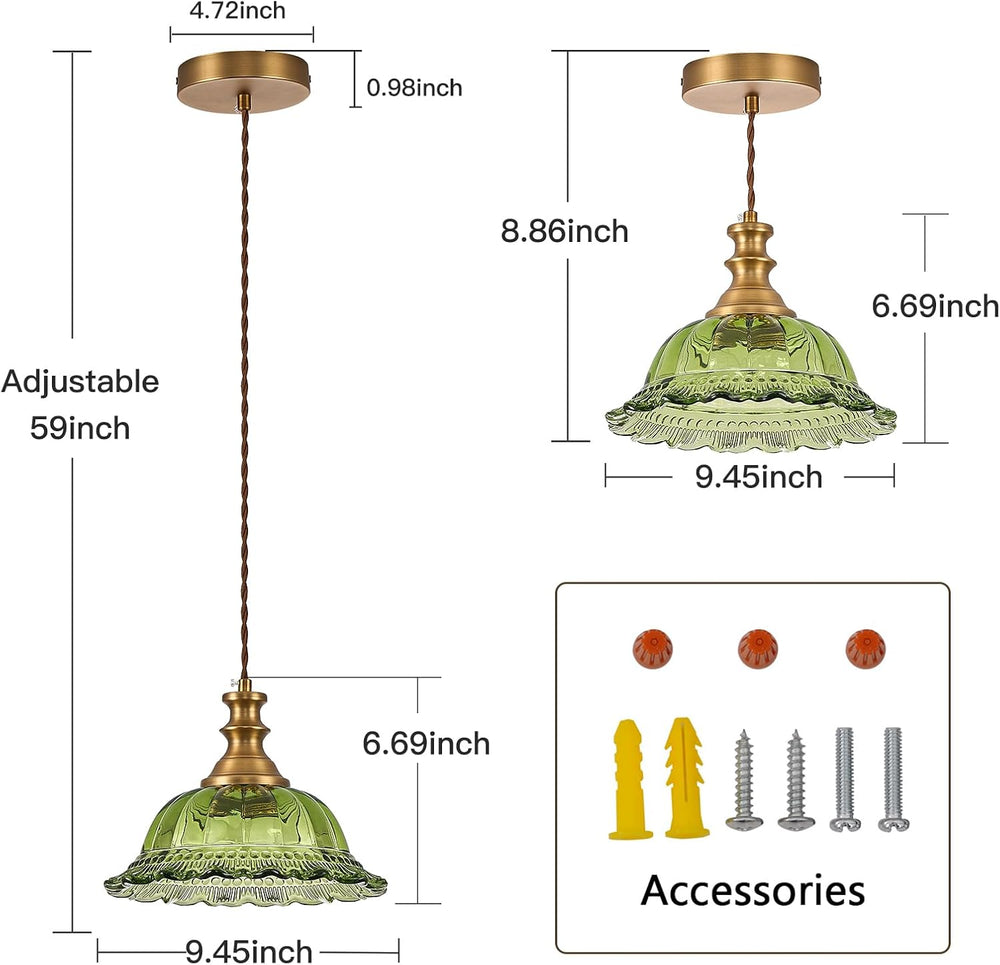 HDDFL Glass Pendant Lights Modern Pendant Lighting Fixtures Hanging Lamp for ...
