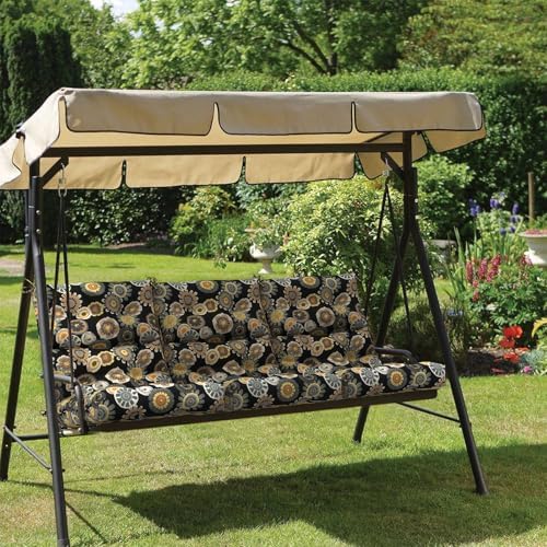 Outdoor High Back Patio Chair Cushions, Tufted Rocking Chair Cushions, Adiron...