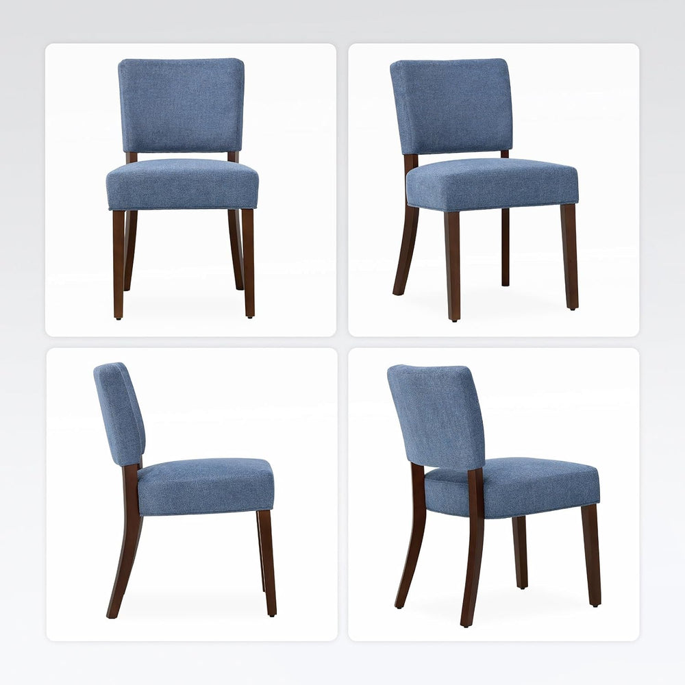 MALOL Upholstered Dining Chairs Set of 2, Fabric Kitchen Chairs with Padded S...