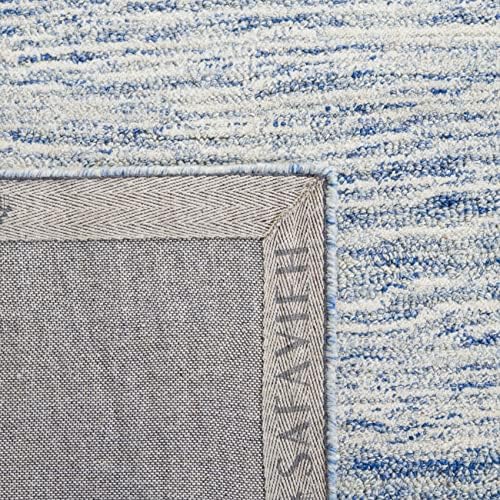 SAFAVIEH Metro Collection Area Rug - 11' x 15', Blue & Ivory, Mod...