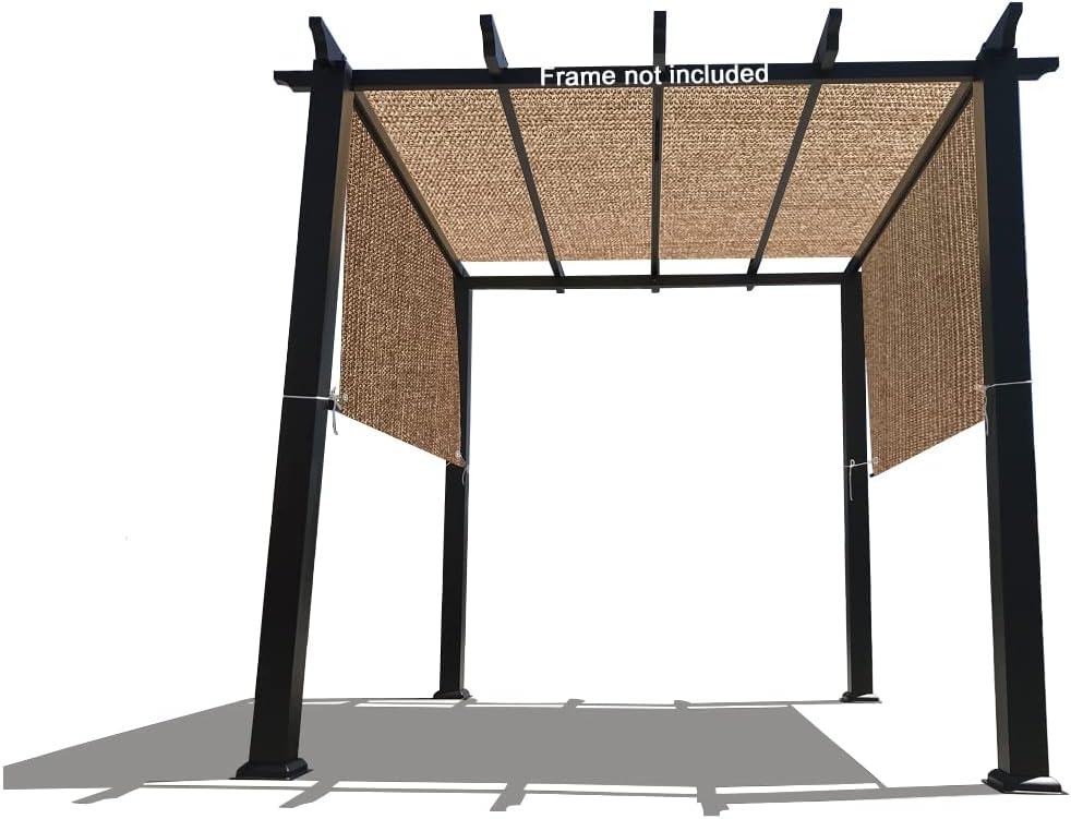 Alion Home Custom HDPE Permeable Canopy Sun Shade Cover Replacement with Rod ...