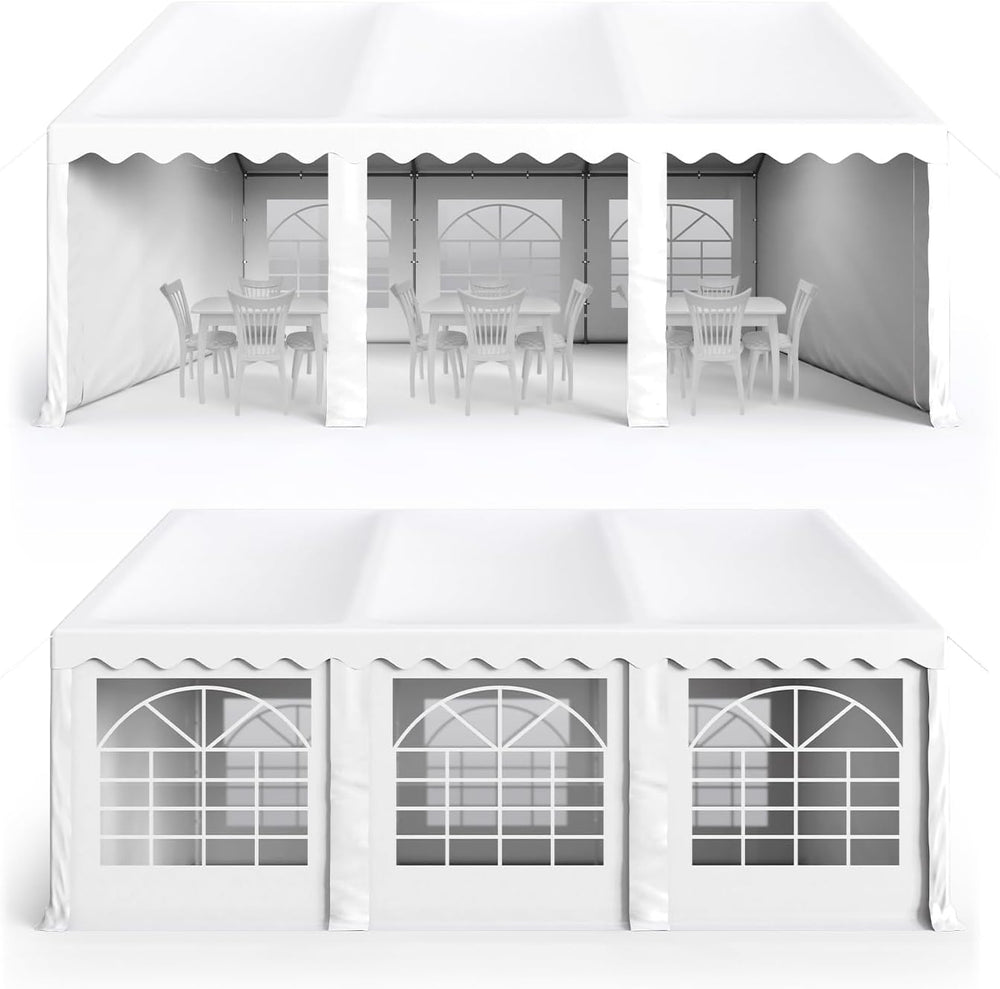 GREEN PARTY 16x20 ft Party Tent Heavy Duty, Outdoor Wedding Commercial Tent