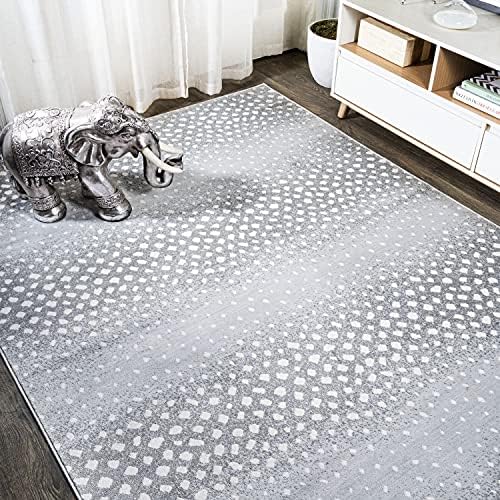 JONATHAN Y Antelope Modern Light Gray/Cream Indoor Area Rug, 8x10, Animal Pri...