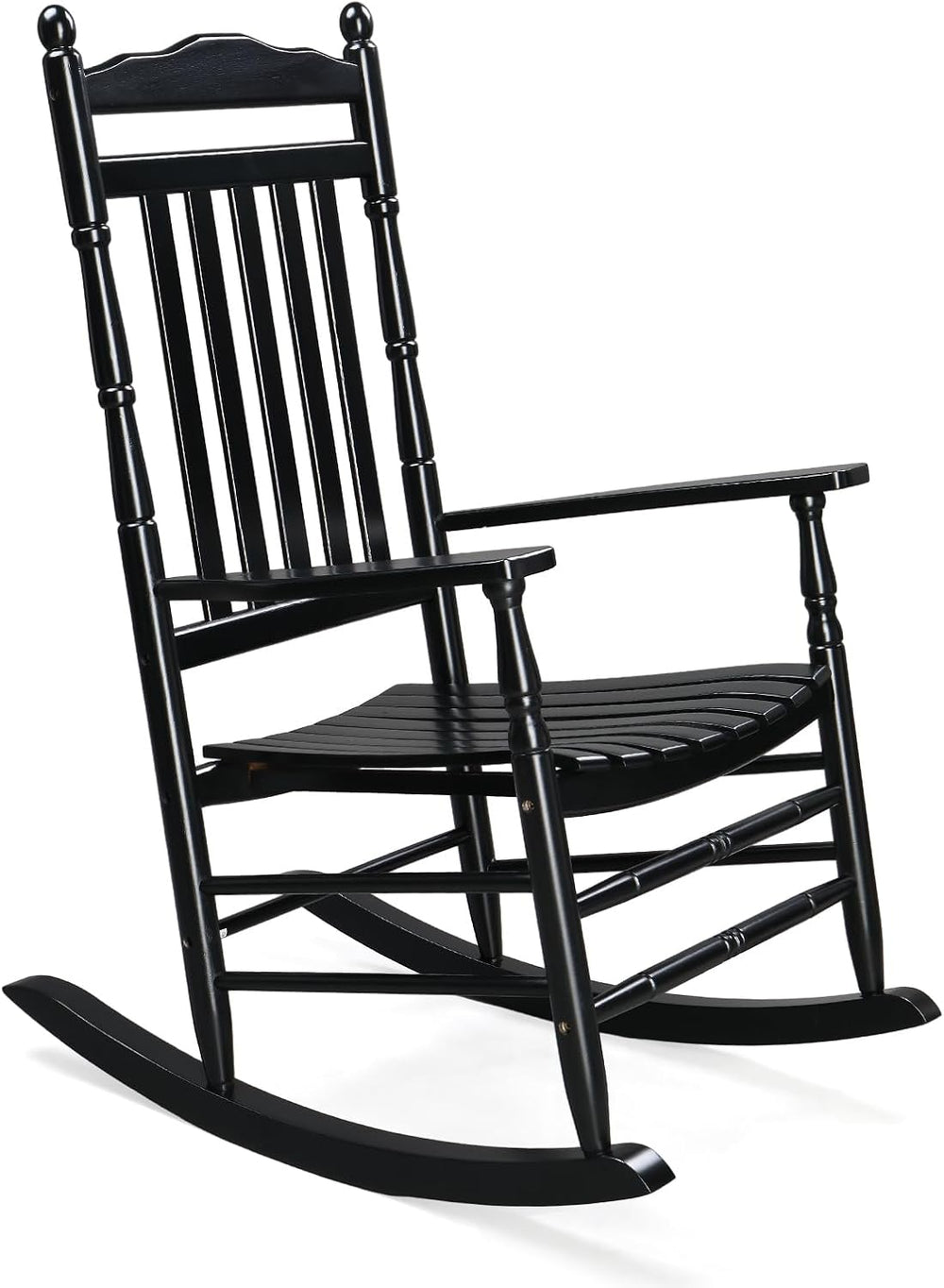 VINGLI Wooden Rocking Chair Outdoor, Patio Rockers with High Back, Support 45...