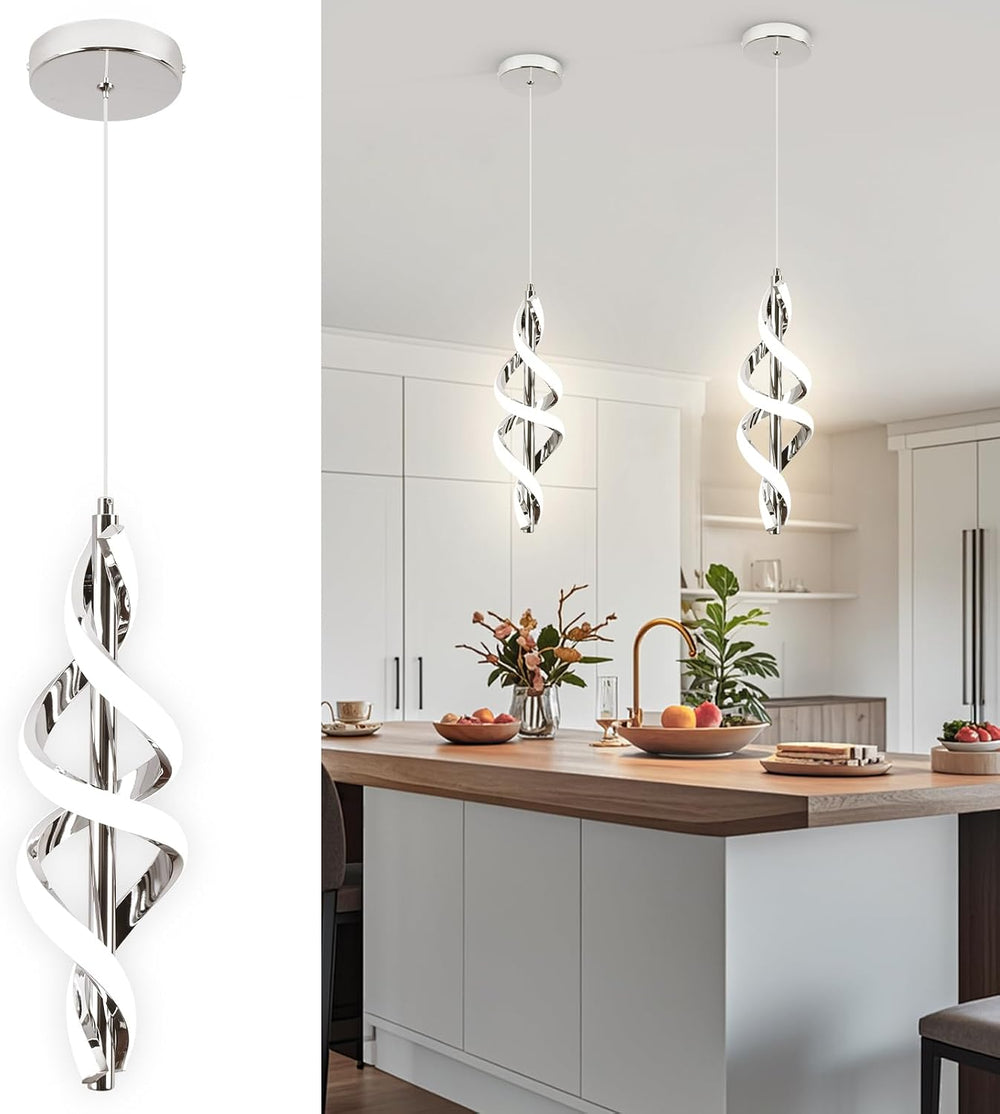 Pendant Light,4000K Modern LED Pendant Lights Kitchen Island,Adjustable Penda...