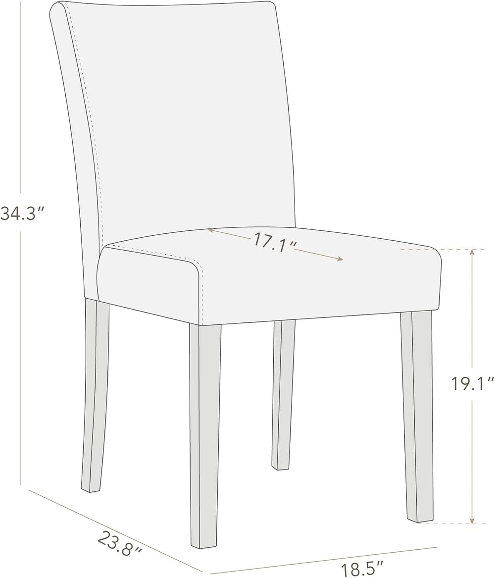 Watson & Whitely Upholstered Dining Chairs, Faux Leather, Set of 6, Blue