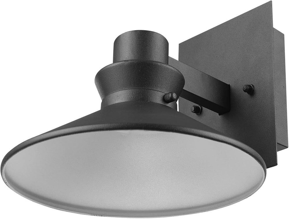 Globe Electric 44686 Harris LED Integrated Outdoor Wall Sconce, Matte Black, ...