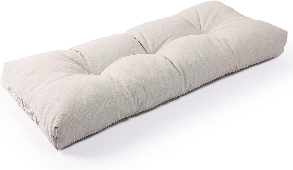 SUNROX LokGrip Non Slip Tufted Memory Foam Bench Cushion, FadeShield Water Re...