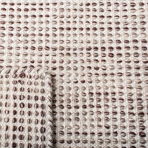SAFAVIEH Vermont Collection Accent Rug - 4' x 6', Brown & Ivory, ...