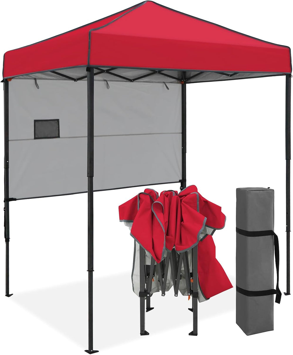 COOS BAY 6x4 Pop Up Canopy Tent with Adjustable Side Wall, Easy Setup Lightwe...