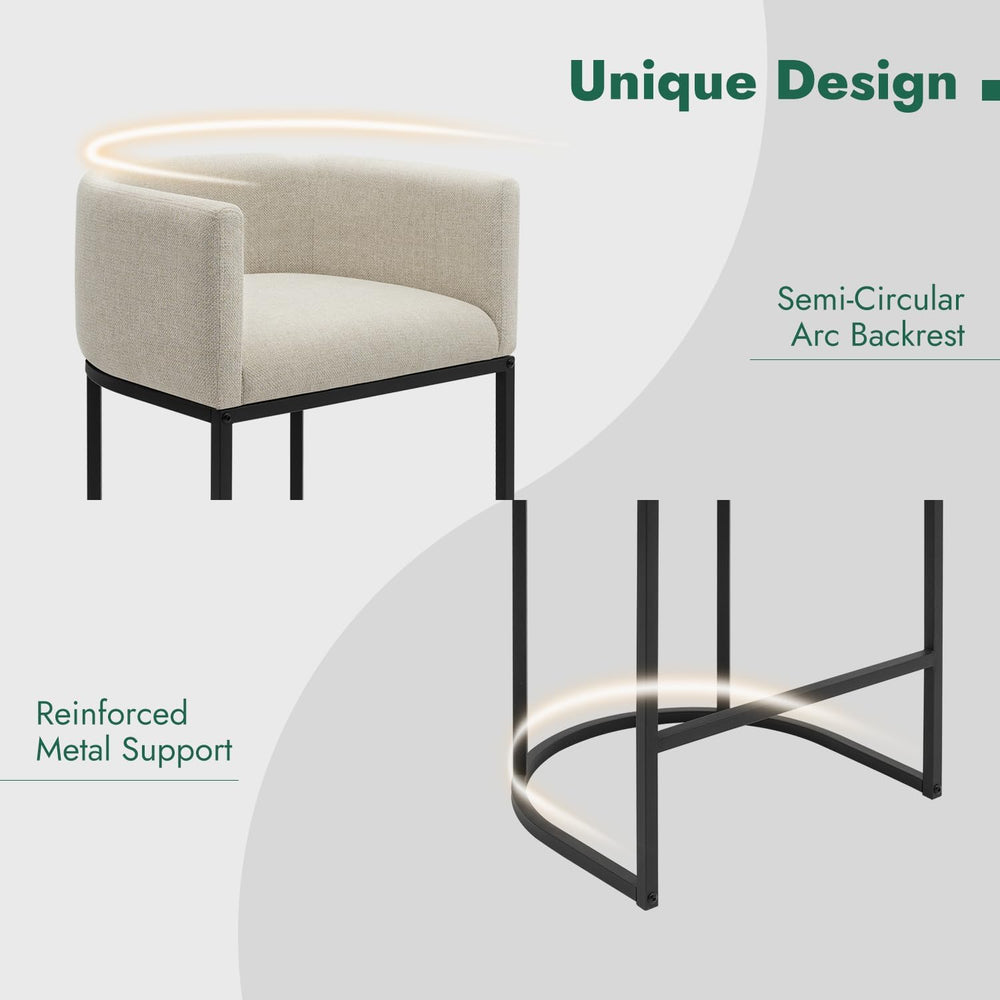 Counter Height Bar Stools Set of 2, 24 Inch Seat Height Barstools for Dining ...